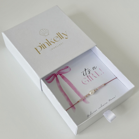 Bransoletka na Baby Shower dziewczynka